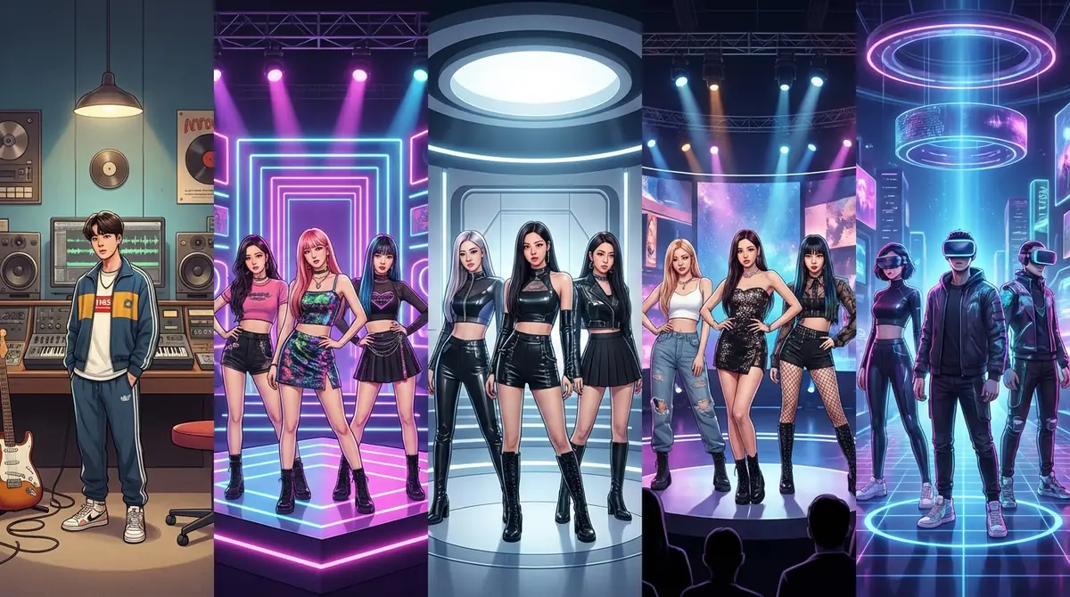 KPOP 1世代〜5世代の変遷と代表グループ比較