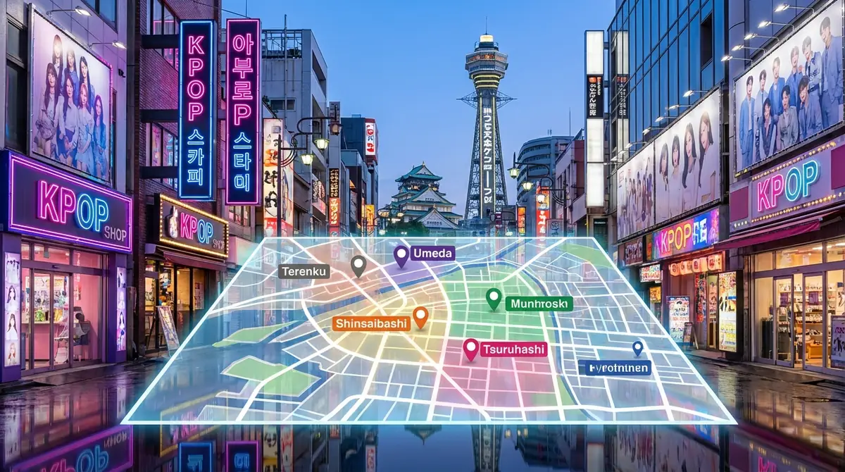 大阪で人気のKPOPショップ一覧｜エリア別マップで全体像をチェック