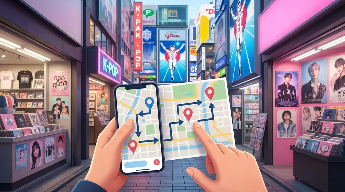 大阪KPOPショップ巡りの効率的なルート｜モデルコース紹介