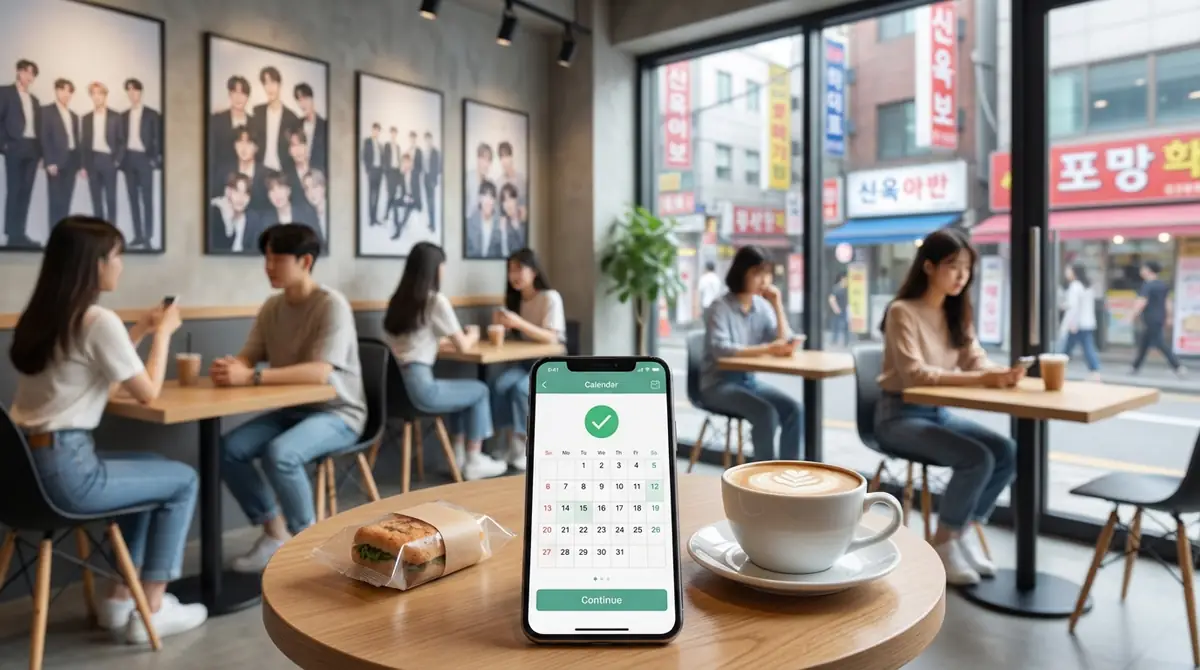 新大久保KPOPカフェの予約方法と持ち込みルール