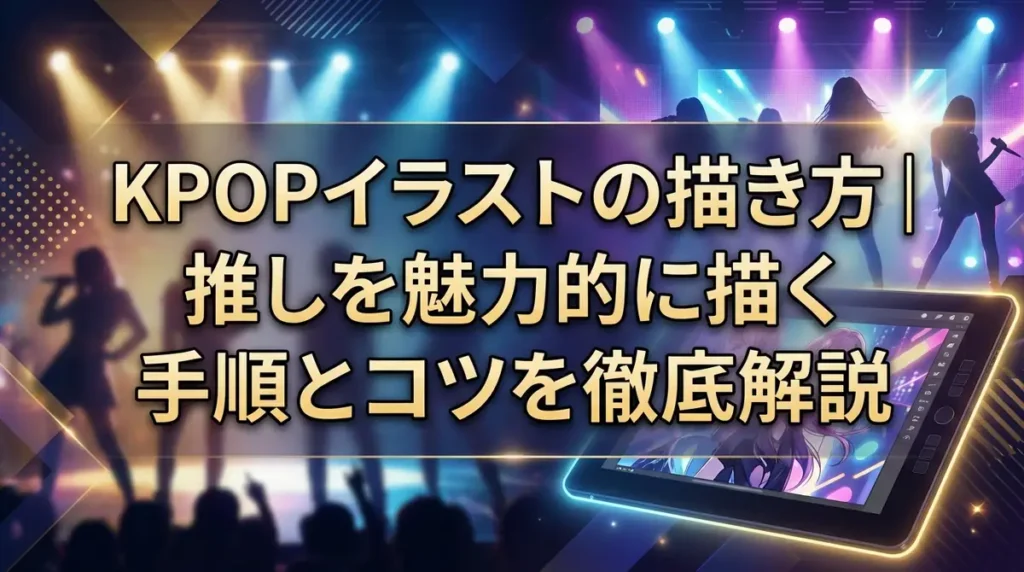 KPOPイラストの描き方｜推しを魅力的に描く手順とコツを徹底解説