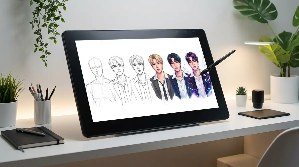 KPOPイラストの描き方6ステップ【初心者でも完成できる】