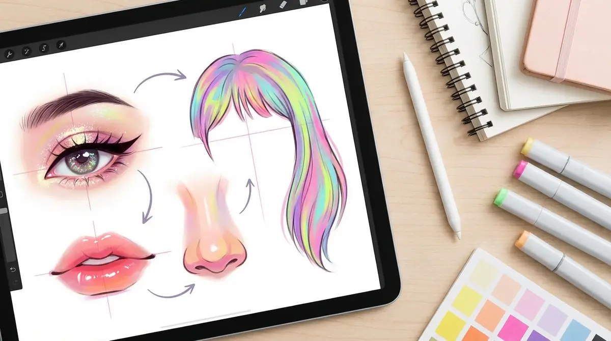 【パーツ別】KPOP風イラストの描き方のコツ