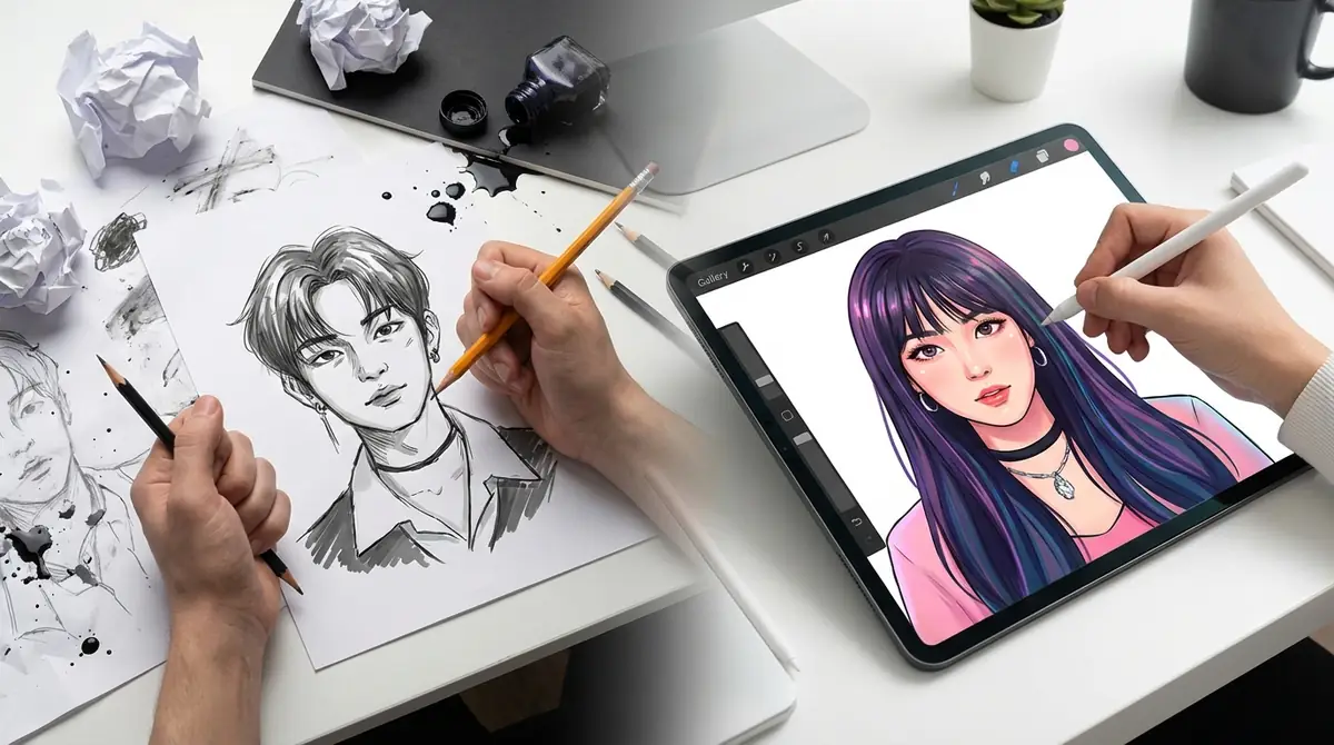 KPOPイラストでよくある失敗5選と改善方法