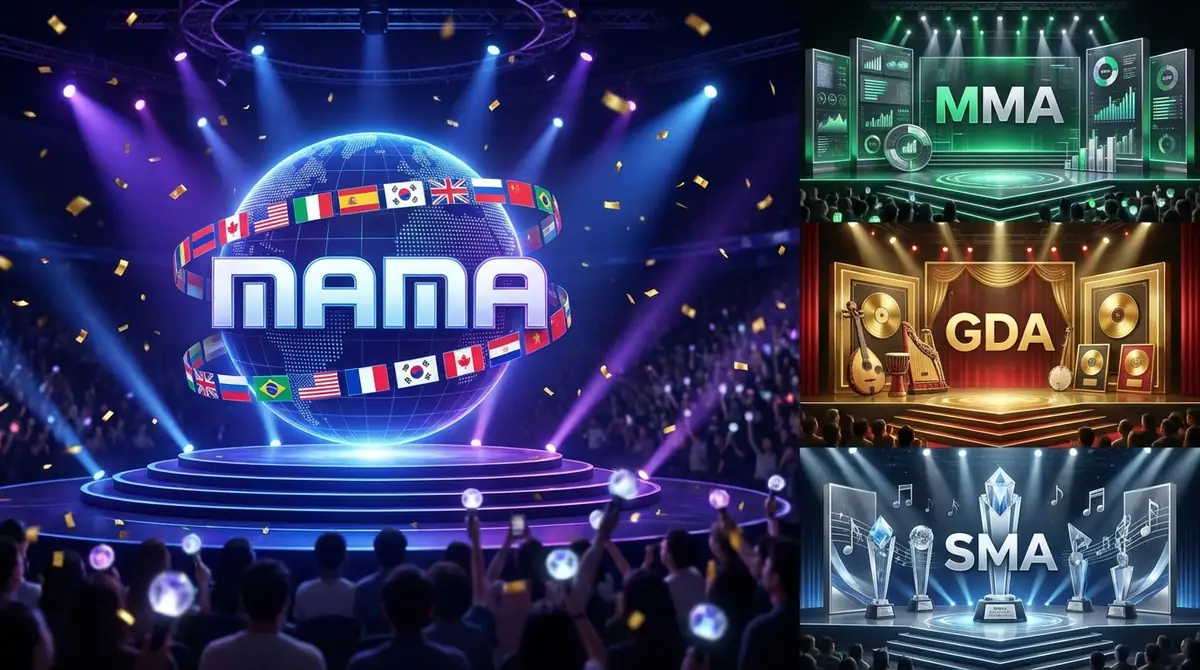 MAMAと他のK-POP授賞式の違い｜MMA・GDA・SMAと比較
